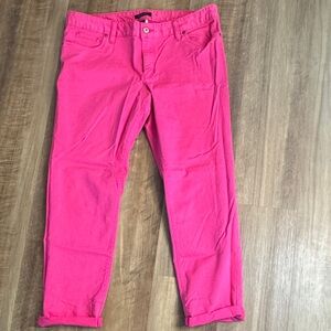 Lands' End Bright Pink Ankle Jeans
